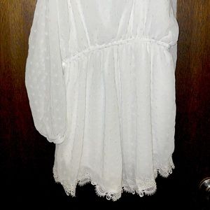 white zaful romper